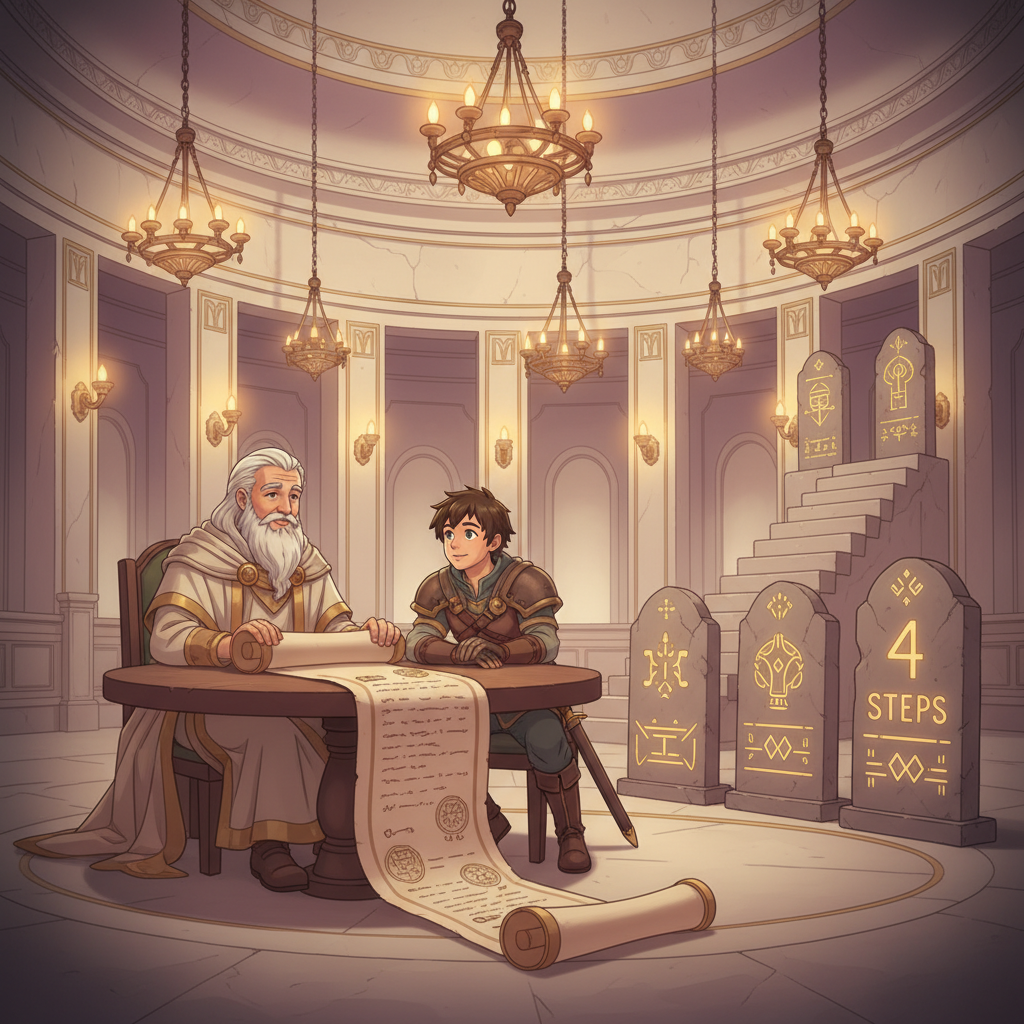 マネークエスト記事「post 2183」のアイキャッチ──錬金王の世界観イラスト