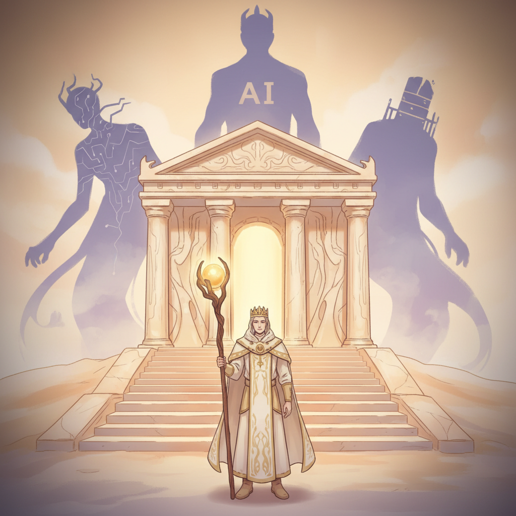 マネークエスト記事「post 2203」のアイキャッチ──錬金王の世界観イラスト